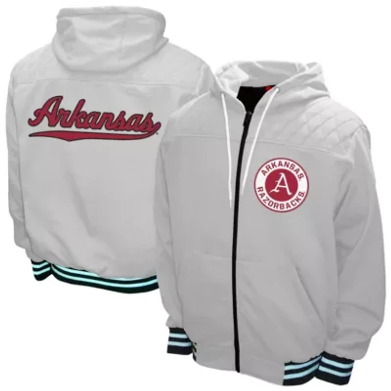 NCAA Franchise Club Arkansas Razorbacks Walk-On Full-Zip Hoodie Jacket