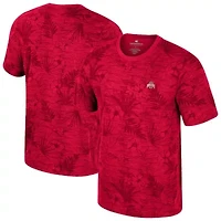 NCAA Ohio State Buckeyes Floral Printed T-Shirt