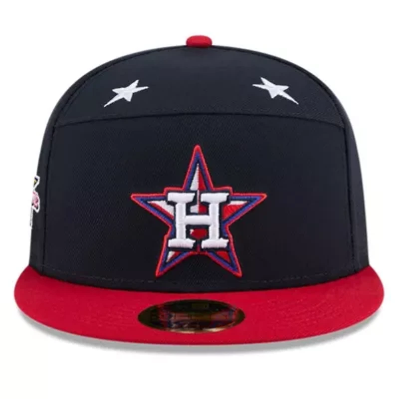 MLB Navy/Red Houston Astros 2025 All-Star Game Workout Side Patch 59FIFTY Fitted Hat