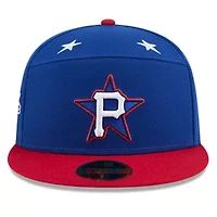 MLB Blue/Red Pittsburgh Pirates 2025 All-Star Game Workout Side Patch 59FIFTY Fitted Hat