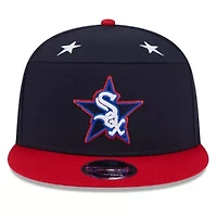 Chicago White Sox MLB Navy/Red Chicago Sox 2025 MLB All-Star Game Workout Side Patch 9FIFTY Snapback Hat