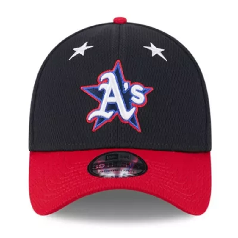 Oakland Athletics MLB Navy/Red 2025 All-Star Game Workout 39THIRTY Flex Hat