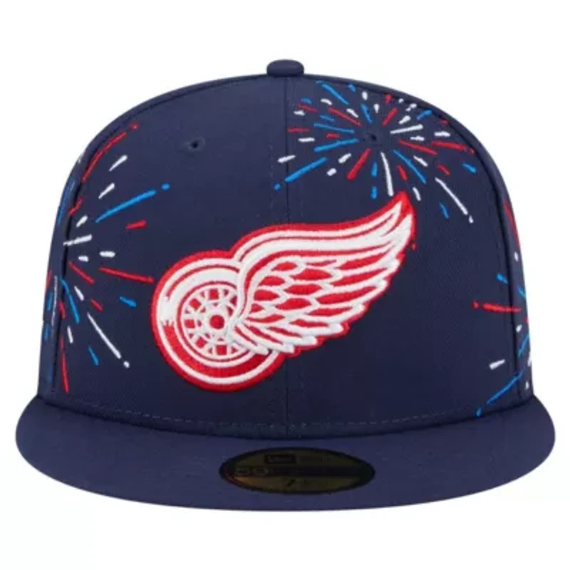 NHL Detroit Wings Americana Fireworks 59FIFTY Fitted Hat