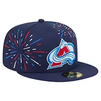 NHL Colorado Avalanche Americana Fireworks 59FIFTY Fitted Hat
