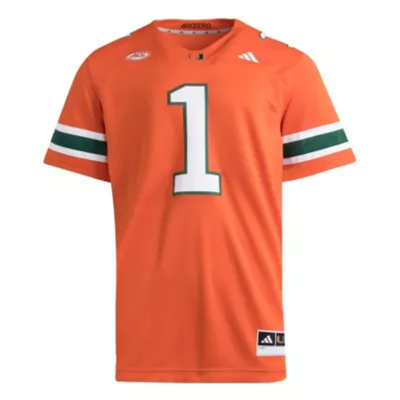 Miami (FL) Hurricanes NCAA #1 Premier Jersey