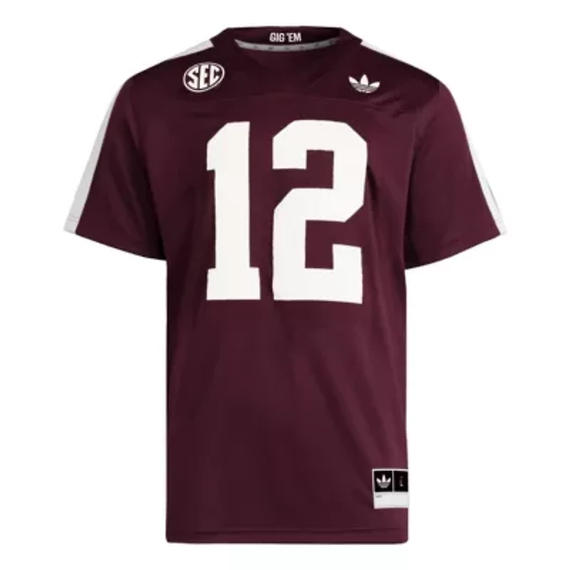 NCAA #12 Texas A&M Aggies Premier Strategy Jersey