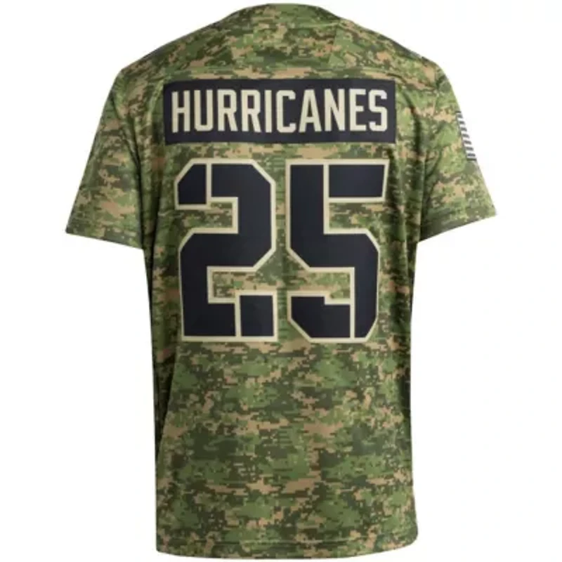 Miami (FL) Hurricanes NCAA #25 Honor & Support Premier Strategy Jersey