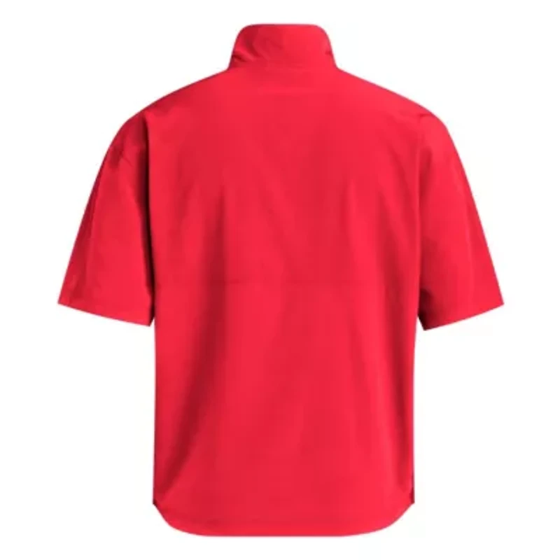 NCAA Nebraska Huskers Woven Quarter-Zip Short Sleeve Pullover
