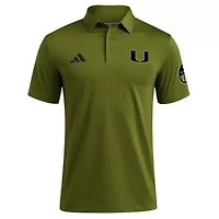 Miami (FL) Hurricanes NCAA Salute to Service Ultimate365 Solid Polo