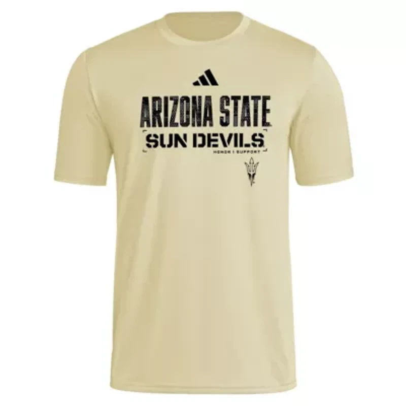 NCAA Arizona State Sun Devils 2025 Military Appreciation Pre-Game AEROREADY T-Shirt