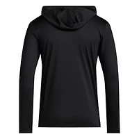 Miami (FL) Hurricanes NCAA 2025 AEROREADY Sideline Training Long Sleeve Hooded T-Shirt