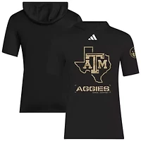 NCAA Texas A&M Aggies 2025 Military Appreciation AEROREADY Hooded T-Shirt