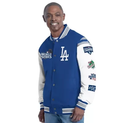 MLB Los Angeles Dodgers Recruit Commemorative Full-Snap Varsity Jacket