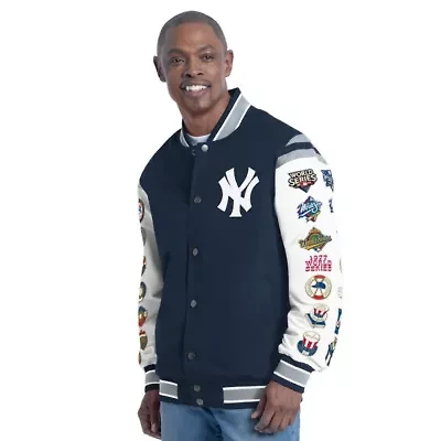MLB New York Yankees Recruit Commemorative Full-Snap Varsity Jacket