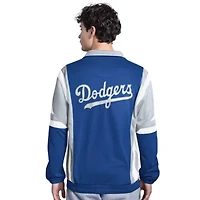 MLB Royal/Gray Los Angeles Dodgers Contender Tricot Full-Zip Track Jacket