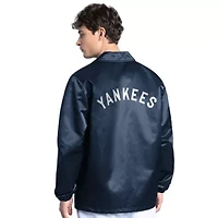MLB New York Yankees Cooperstown Collection Point Man Full-Snap Coaches Jacket