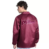 MLB Philadelphia Phillies Cooperstown Collection Point Man Full-Snap Coaches Jacket