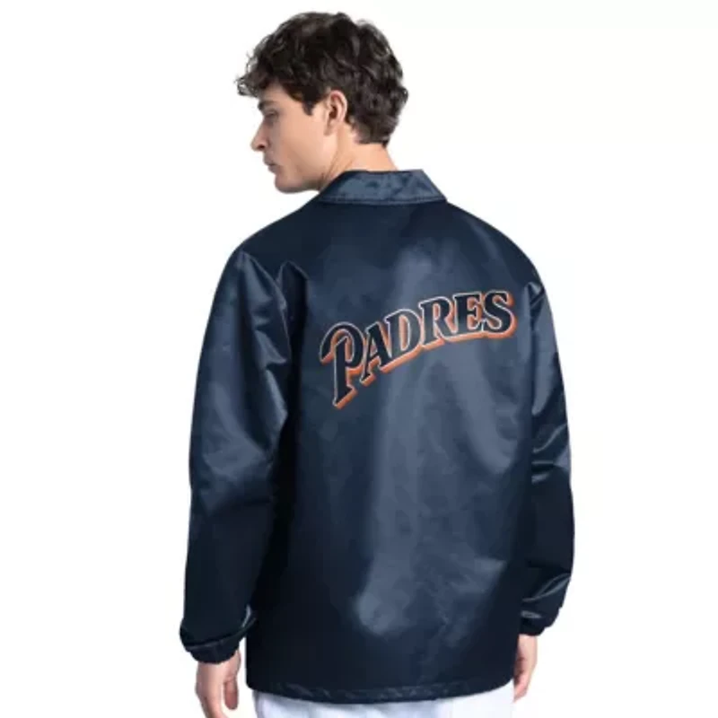 MLB San Diego Padres Cooperstown Collection Point Man Full-Snap Coaches Jacket