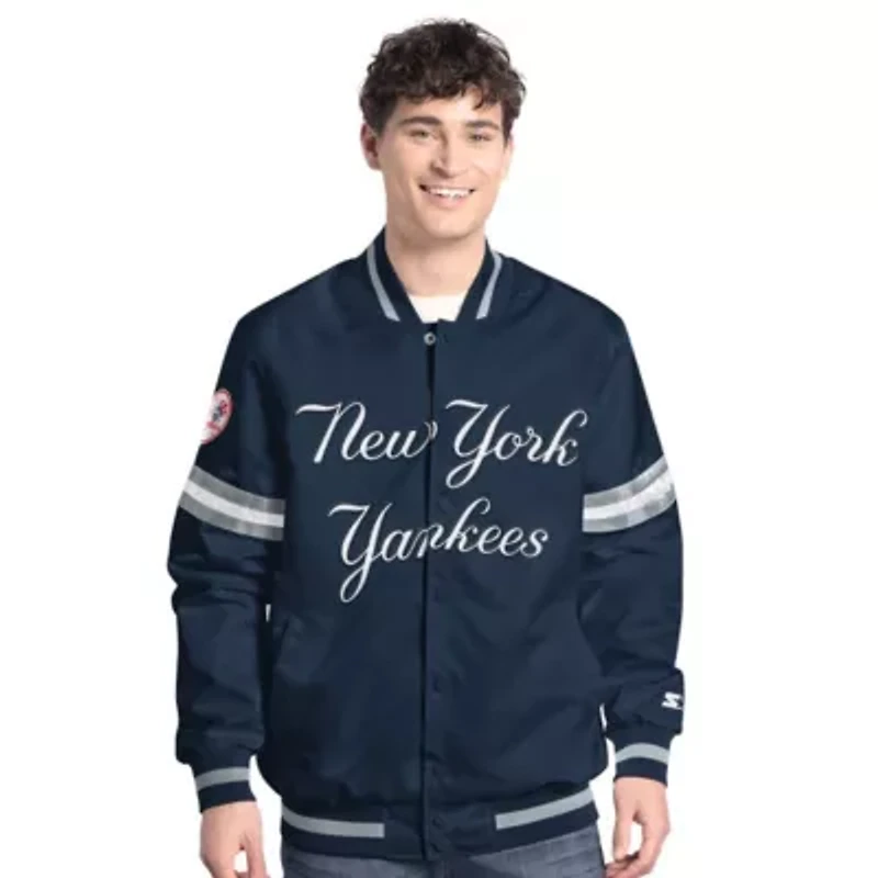 MLB New York Yankees Scout Full-Snap Varsity Jacket