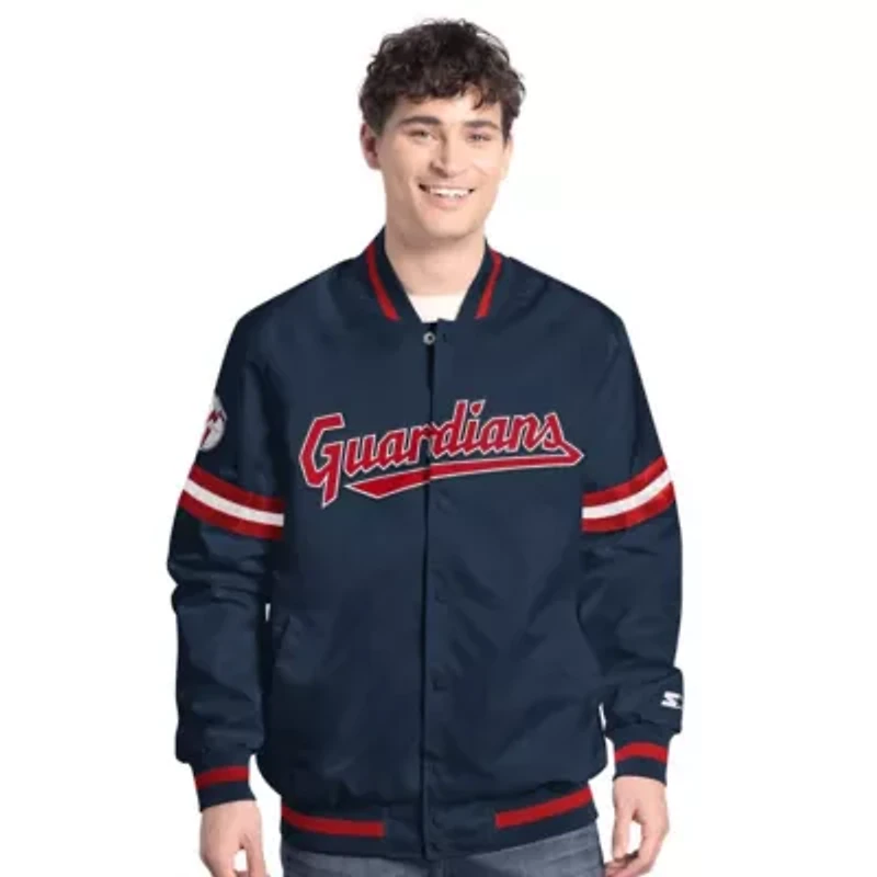 MLB Cleveland Guardians Scout Full-Snap Varsity Jacket