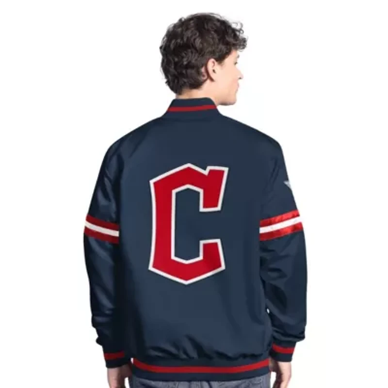 MLB Cleveland Guardians Scout Full-Snap Varsity Jacket