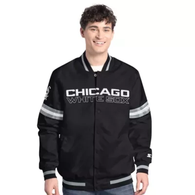 Chicago White Sox MLB Scout Full-Snap Varsity Jacket