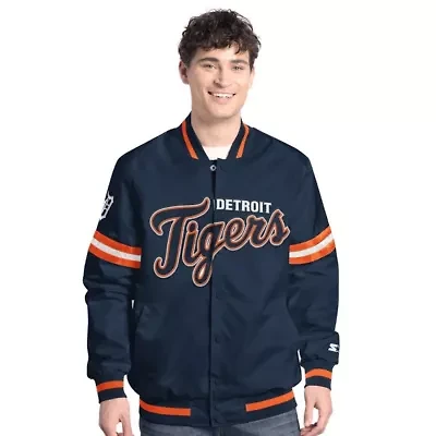 MLB Detroit Tigers Scout Full-Snap Varsity Jacket