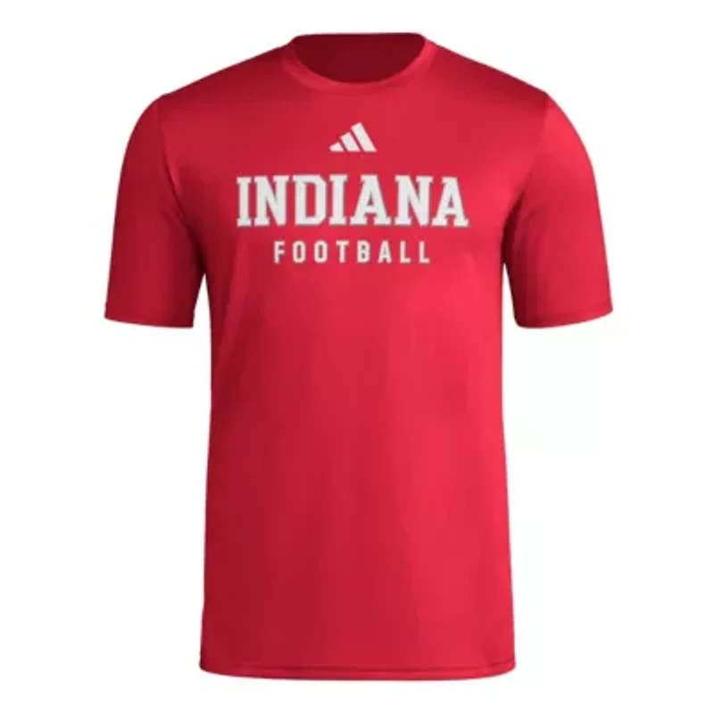 NCAA Indiana Hoosiers Locker Practice Football Pre-Game T-Shirt