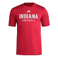 NCAA Indiana Hoosiers Locker Practice Football Pre-Game T-Shirt
