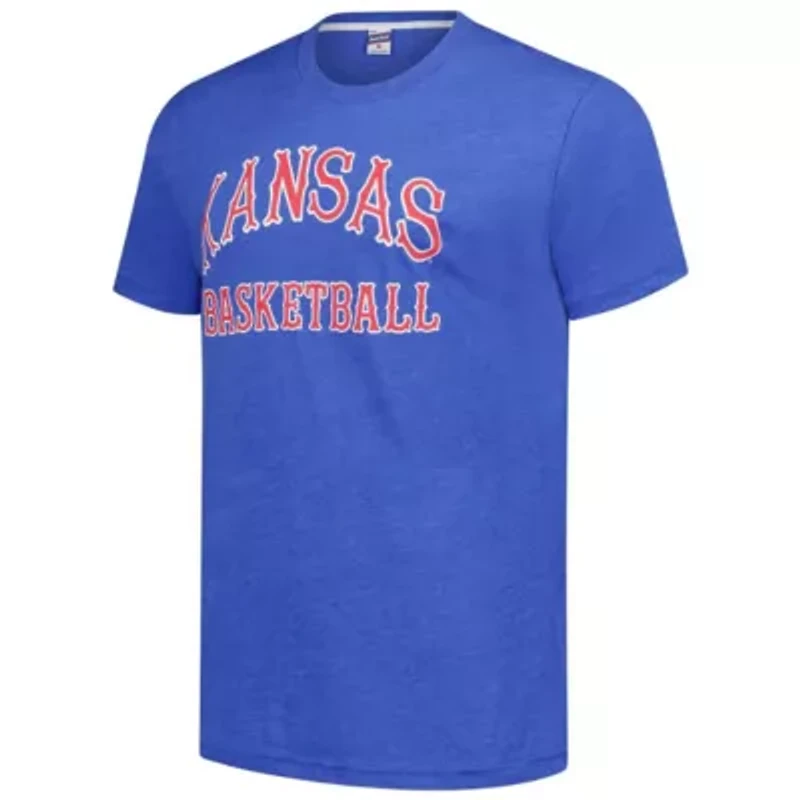 NCAA Unisex Charlie Hustle Kansas Jayhawks Basketball T-Shirt