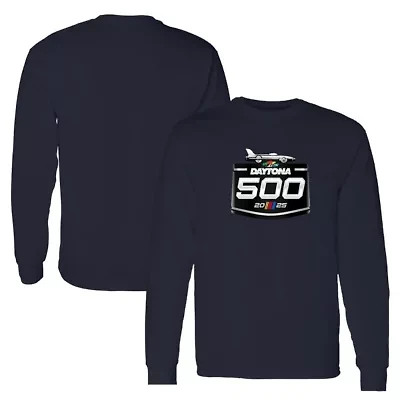 NASCAR Daytona International Speedway 2025 500 Logo Long Sleeve T-Shirt