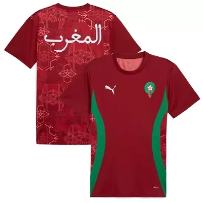 Soccer National Teams Morocco Team 2025 Pre-Match Jersey