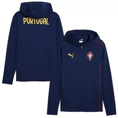 Soccer National Teams Portugal Team Casuals Full-Zip Hoodie