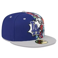 MLB Royal/Gray Los Angeles Dodgers 2025 Diamond Hero Edition 59FIFTY Fitted Hat