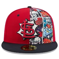 MLB Red/Navy St. Louis Cardinals 2025 Diamond Hero Edition 59FIFTY Fitted Hat