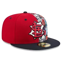 MLB Red/Navy St. Louis Cardinals 2025 Diamond Hero Edition 59FIFTY Fitted Hat