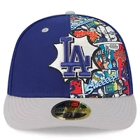 MLB Royal/Gray Los Angeles Dodgers 2025 Diamond Hero Edition Low 59FIFTY Fitted Hat