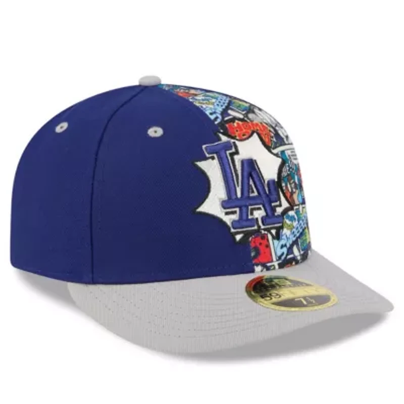 MLB Royal/Gray Los Angeles Dodgers 2025 Diamond Hero Edition Low 59FIFTY Fitted Hat