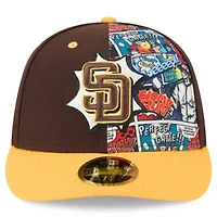 MLB Brown/Gold San Diego Padres 2025 Diamond Hero Edition Low 59FIFTY Fitted Hat