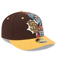 MLB Brown/Gold San Diego Padres 2025 Diamond Hero Edition Low 59FIFTY Fitted Hat