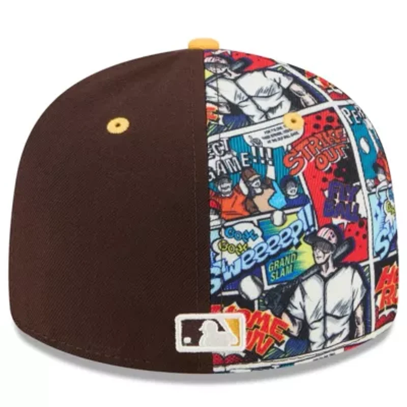 MLB Brown/Gold San Diego Padres 2025 Diamond Hero Edition Low 59FIFTY Fitted Hat