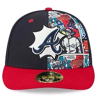 MLB Navy/Red Atlanta Braves 2025 Diamond Hero Edition Low 59FIFTY Fitted Hat