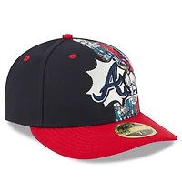 MLB Navy/Red Atlanta Braves 2025 Diamond Hero Edition Low 59FIFTY Fitted Hat
