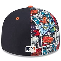 MLB Navy/Orange Detroit Tigers 2025 Diamond Hero Edition Low 59FIFTY Fitted Hat