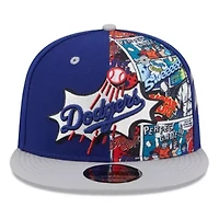 MLB Royal/Gray Los Angeles Dodgers 2025 MLB Diamond Hero Edition 9FIFTY Snapback Hat