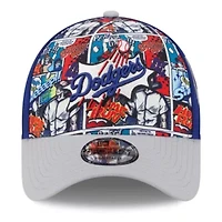 MLB Royal/Gray Los Angeles Dodgers 2025 MLB Diamond Hero Edition A-Frame 9FORTY Adjustable Hat