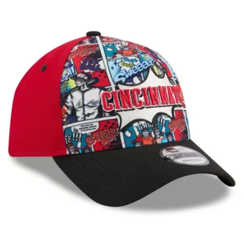 MLB Red/Black Cincinnati Reds 2025 MLB Diamond Hero Edition A-Frame 9FORTY Adjustable Hat
