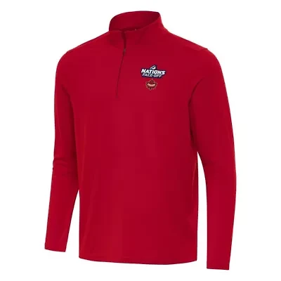 NHL 4 Nations Face-Off Hockey Canada 2025 Face Off Intent Quarter-Zip Top
