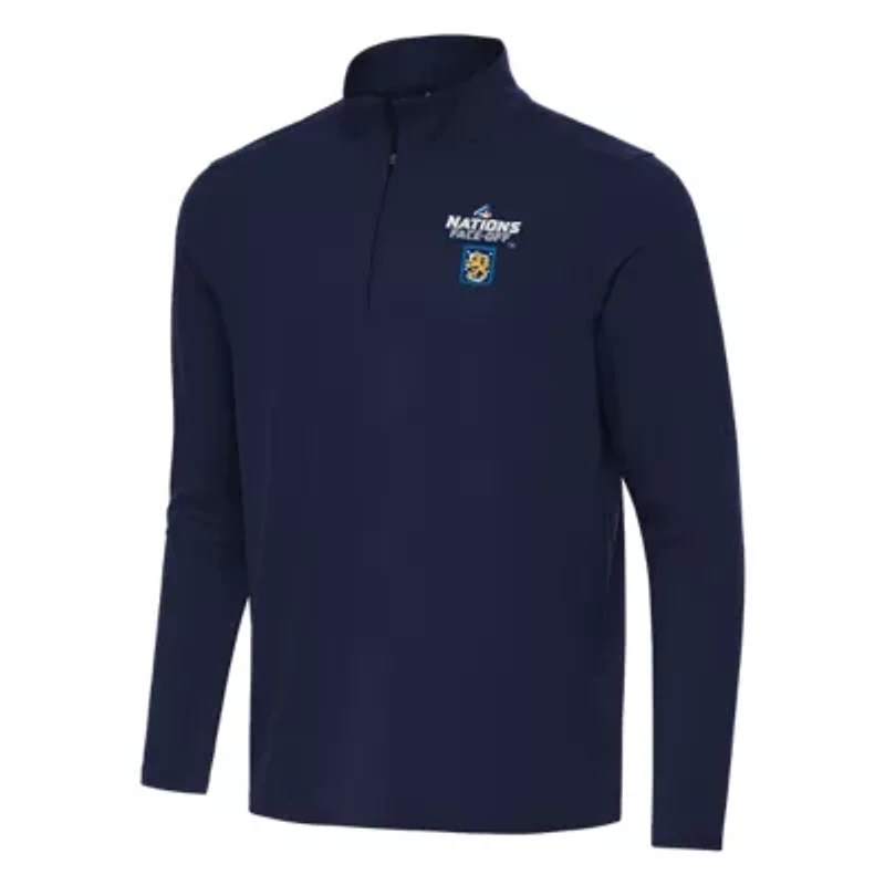 NHL 4 Nations Face-Off Finland Hockey 2025 Face Off Intent Quarter-Zip Top