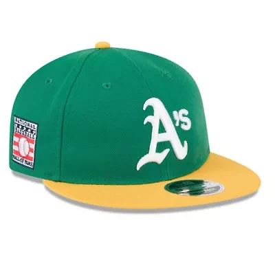 Oakland Athletics MLB Green/Gold Baseball Hall of Fame Retro Crown 9FIFTY Adjustable Hat